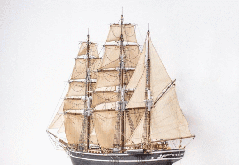 Modeling Barque Stefano, The Sails - Model Ship Kits Shop By Maris Stella