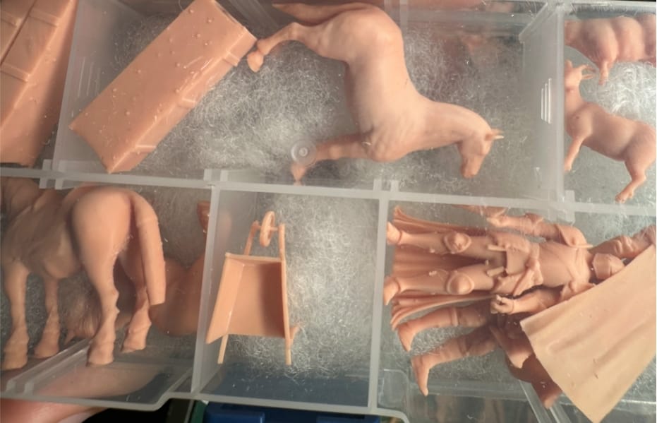 3D printed set fot Ragusian Cog —— MS Model Ship Kits